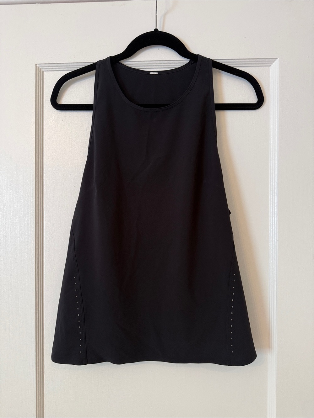 lululemon athletica Black Sleeveless Tank with Side Perforation